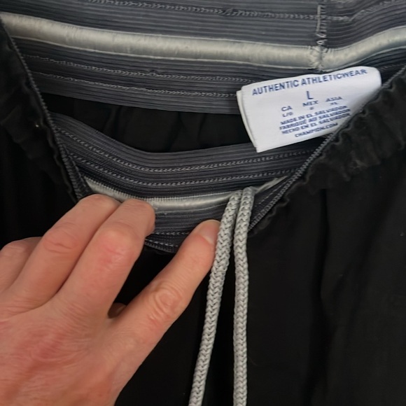 Champion Logo Lounge Pants Black Size Large elastic waist - Picture 6 of 6